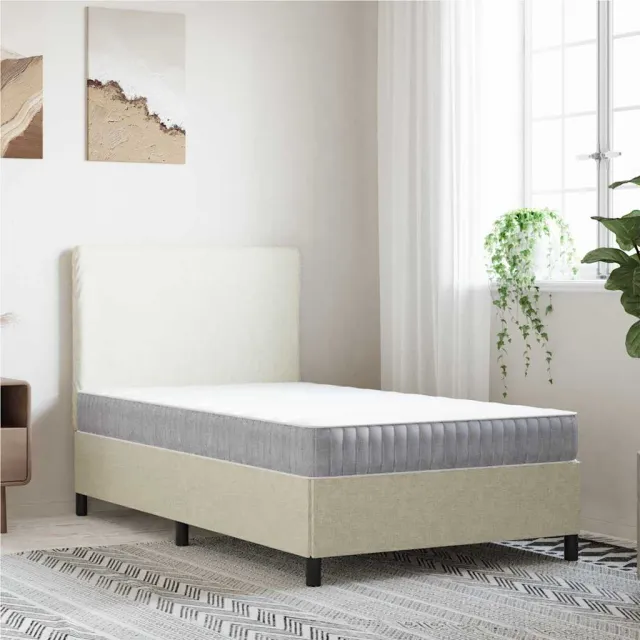 vidaXL Pocketveringmatras middelhard 100x220 cm Wit