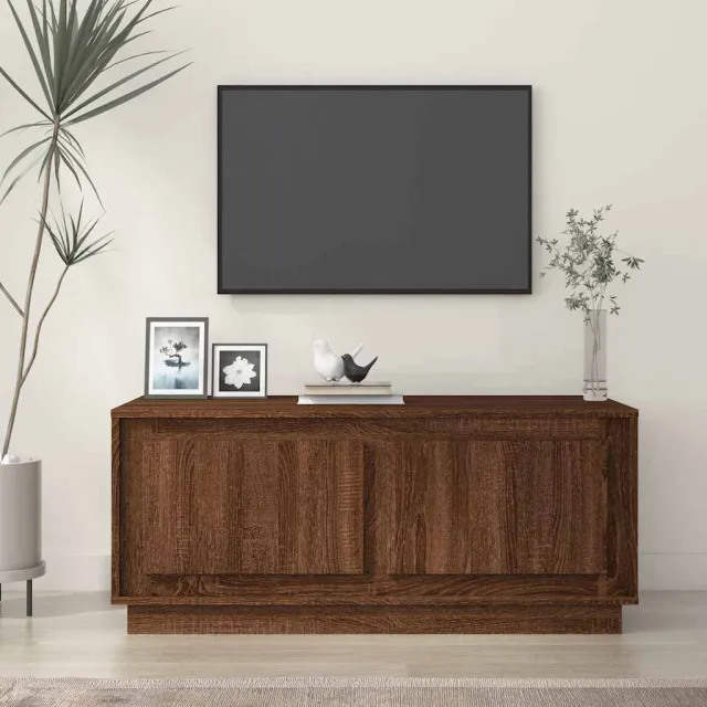 vidaXL Salontafel 102x50x44 cm bewerkt hout bruin eikenkleur, foto 2