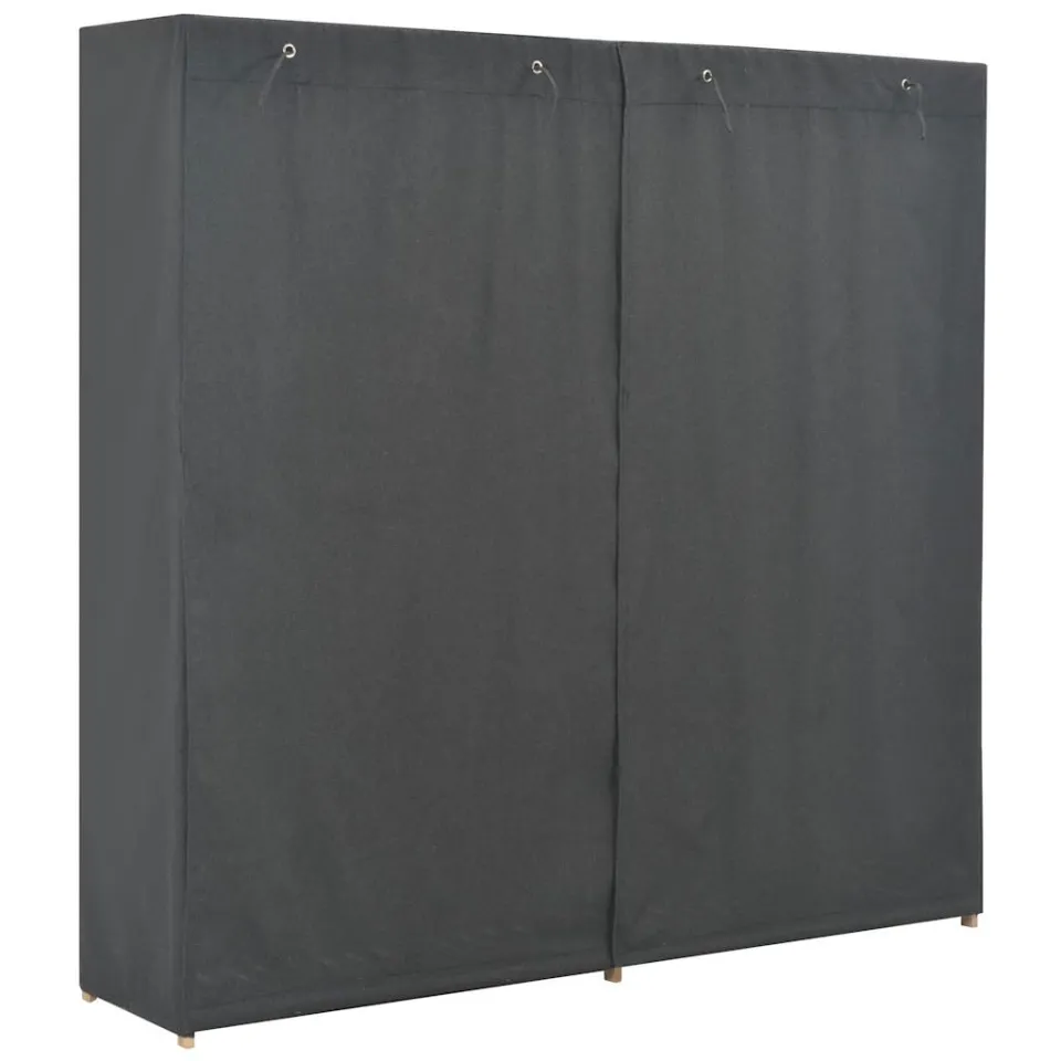 vidaXL Kledingkast 200x40x170 cm stof grijs, foto 3