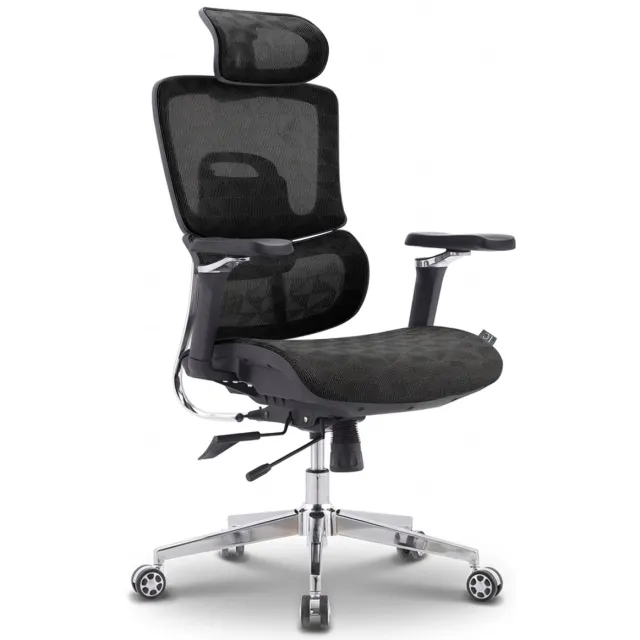 Lorne&Co LornePro Ergonomische Bureaustoel - Bureaustoelen voor Volwassenen - Gamestoel - 6 Verstelpunten - Ademend Mesh - 5D Armleuningen - NEN-EN1335 - Office Chair - Zwart