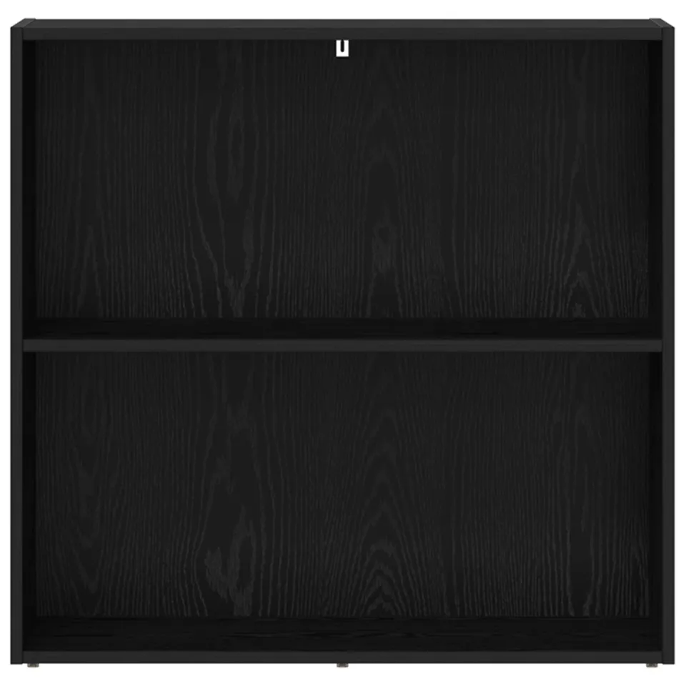 vidaXL Boekenkast 80 x 30 x 76,5 cm Bewerkt hout Zwart Eiken, foto 4