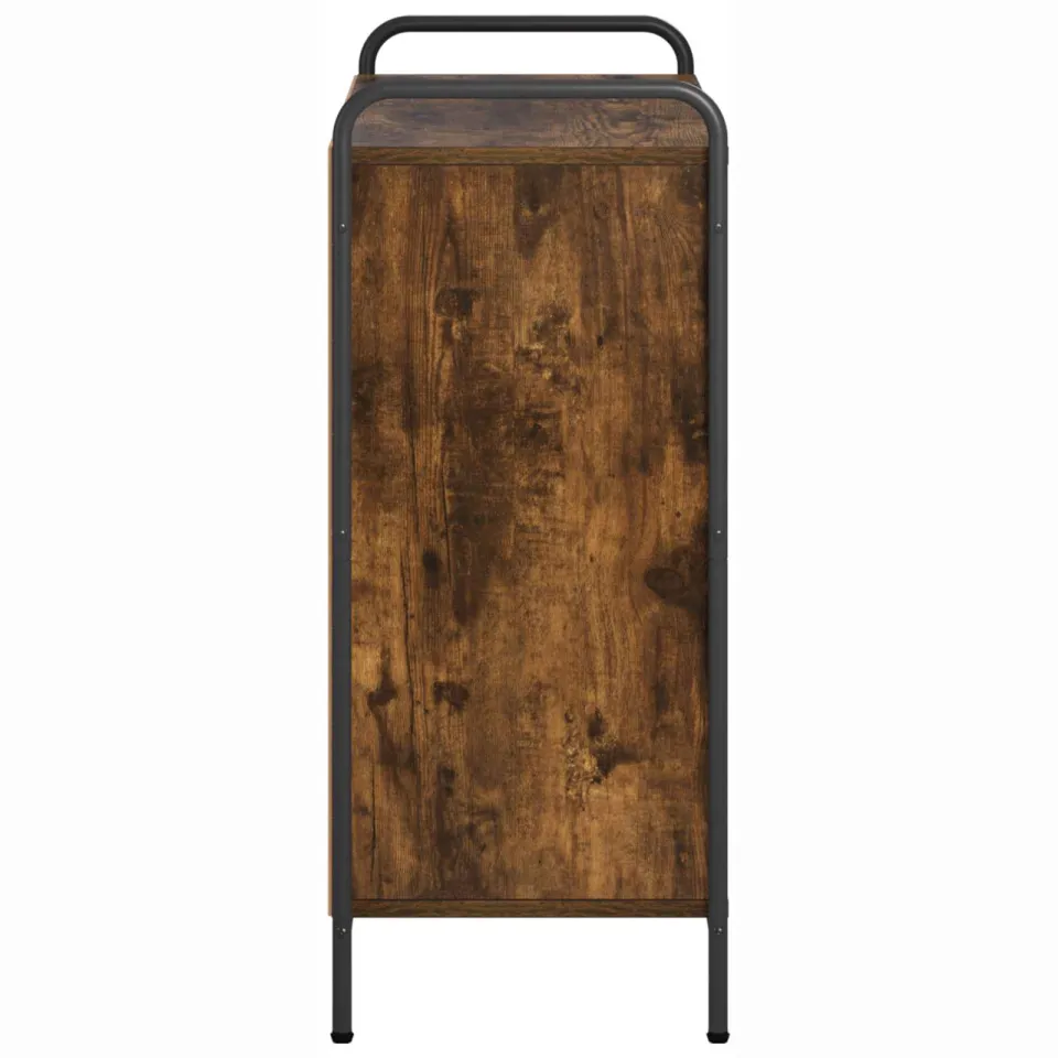vidaXL Boekenkast 80 x 33 x 80 cm Bewerkt hout Gerookt eiken, foto 4