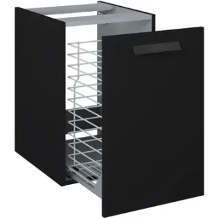 Elita Wastafelonderkast Ness 40cm - Zwart Mat - Met 2 Lades