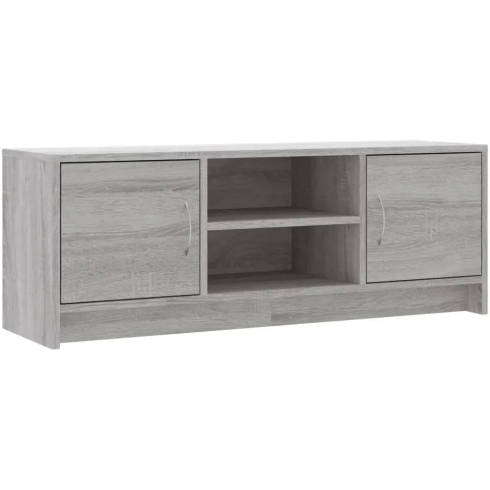 vidaXL Tv-meubel 102x30x37,5 cm bewerkt hout grijs sonoma eikenkleurig, foto 3