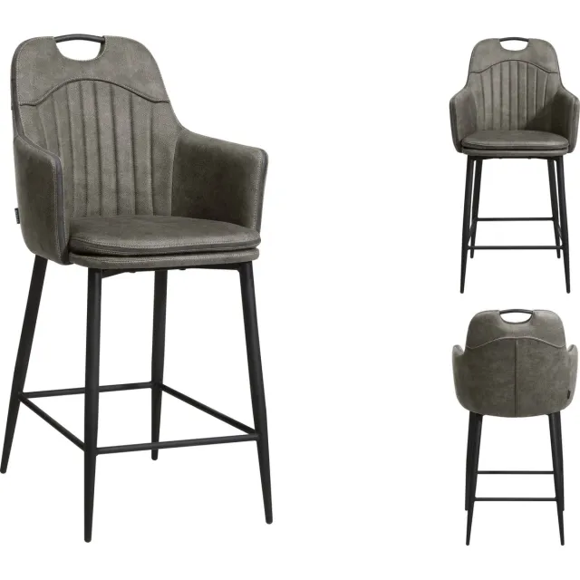 MX Sofa Barstoel Morris | kleur: Antraciet | per 2 stuks