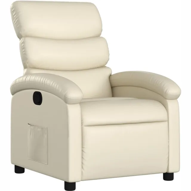 vidaXL Relaxfauteuil - Crème - Kunstleer