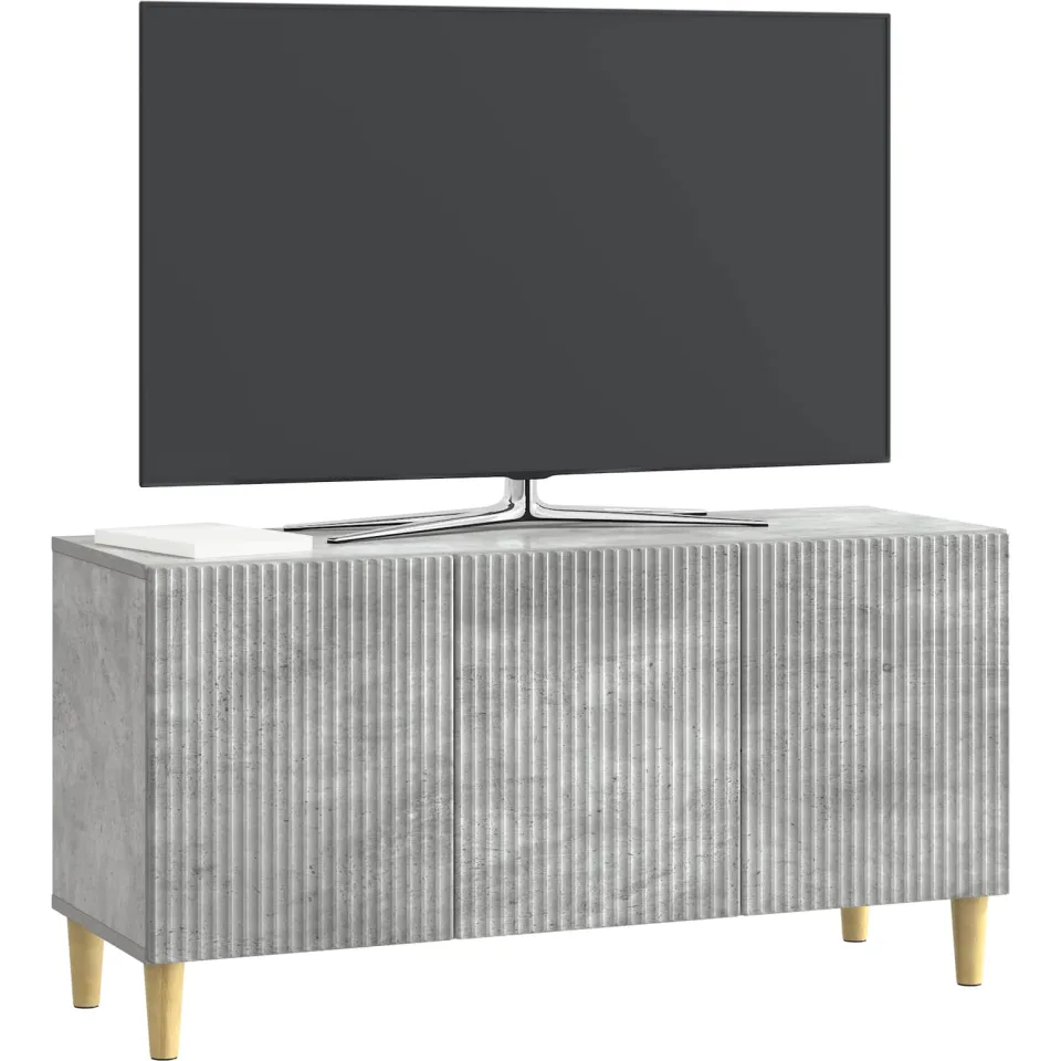 vidaXL TV-kast 99 x 34,5 x 50 cm Betongrijs Bewerkt hout