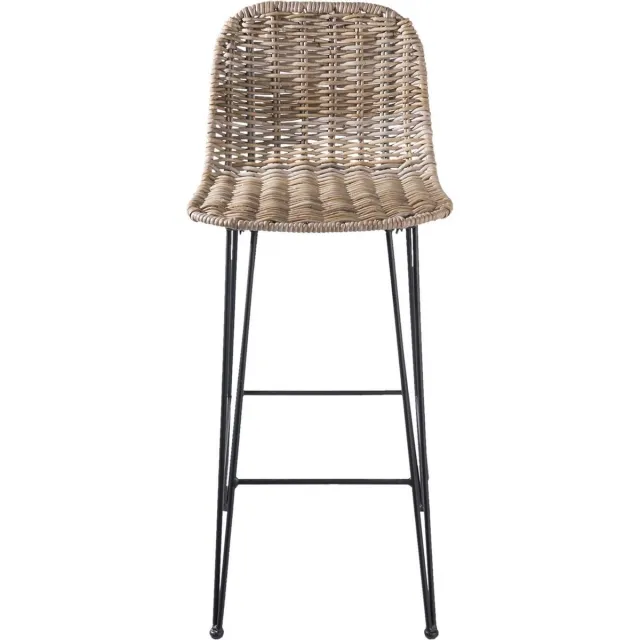 Clayre & Eef Barkruk 40x40x93 cm Bruin Rotan