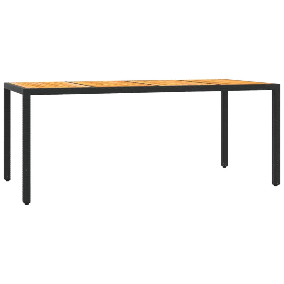 vidaXL 7-delige Tuinset met kussens poly rattan zwart, foto 4
