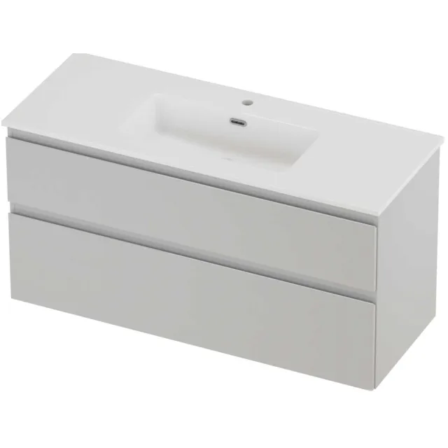 Proline Tribute Badmeubelset Porselein Elegant 1 Kraangat 120x46x62 cm Glans Wit Glans Wit