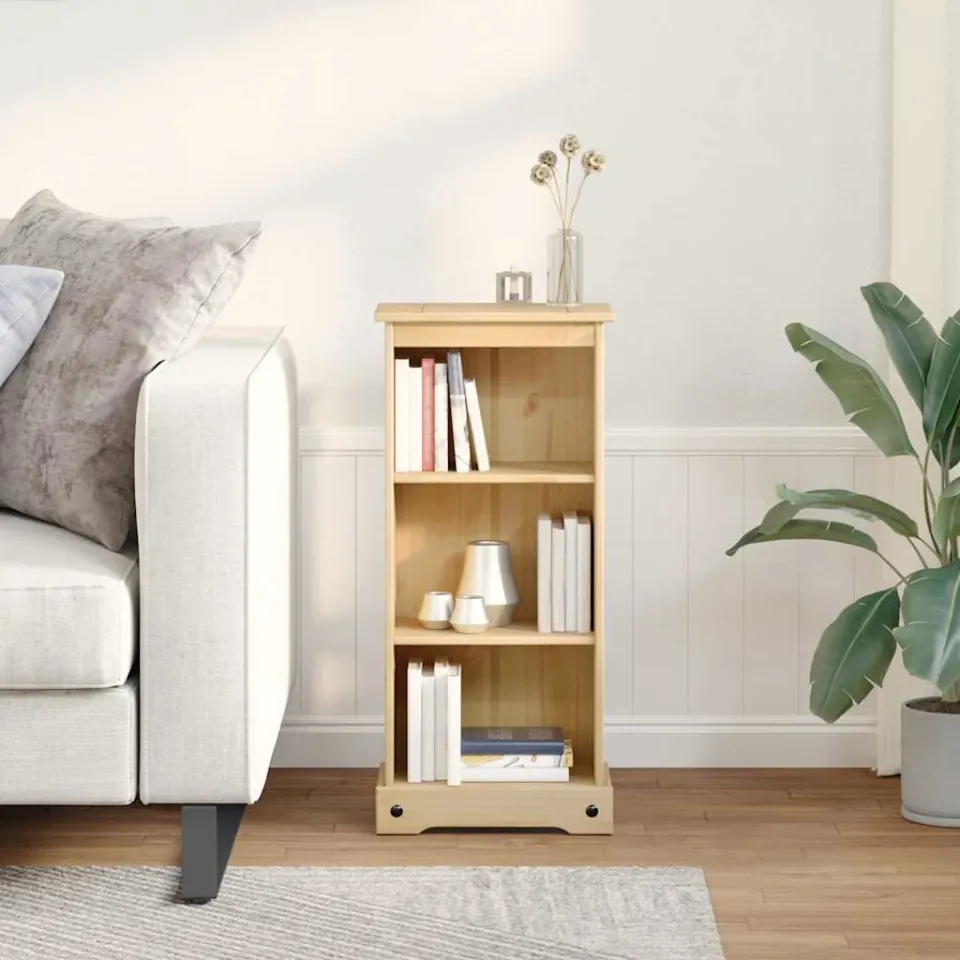 vidaXL Boekenkast Corona 46x29x100 cm massief grenenhout bruin, foto 2