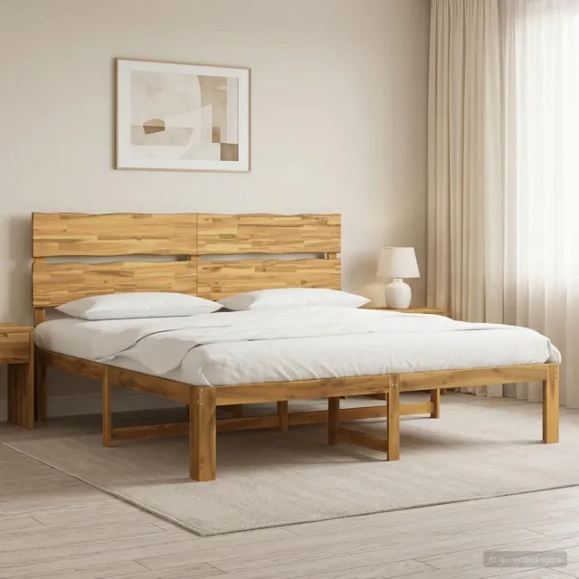 vidaXL Tweepersoonsbed met hoofdeinde ROSTOCK Wit 180 x 200 cm