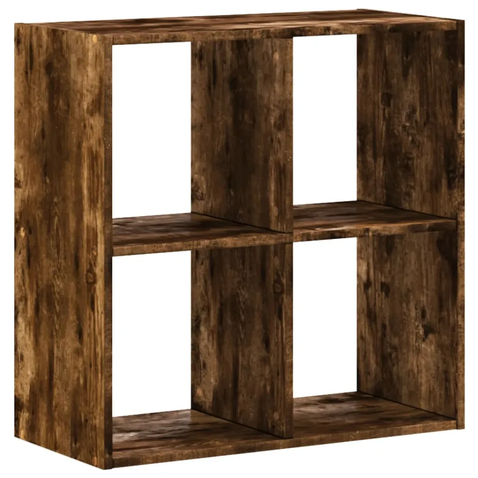 vidaXL Boekenkast 68,5x32x68,5 cm bewerkt hout gerookt eikenkleurig, foto 3