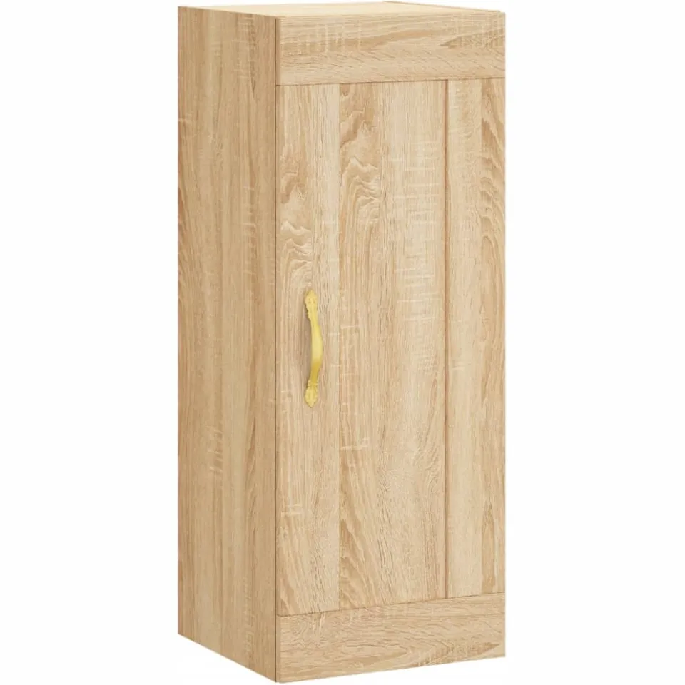 vidaXL Wandkast 34,5x34x90 cm bewerkt hout sonoma eikenkleurig, foto 3