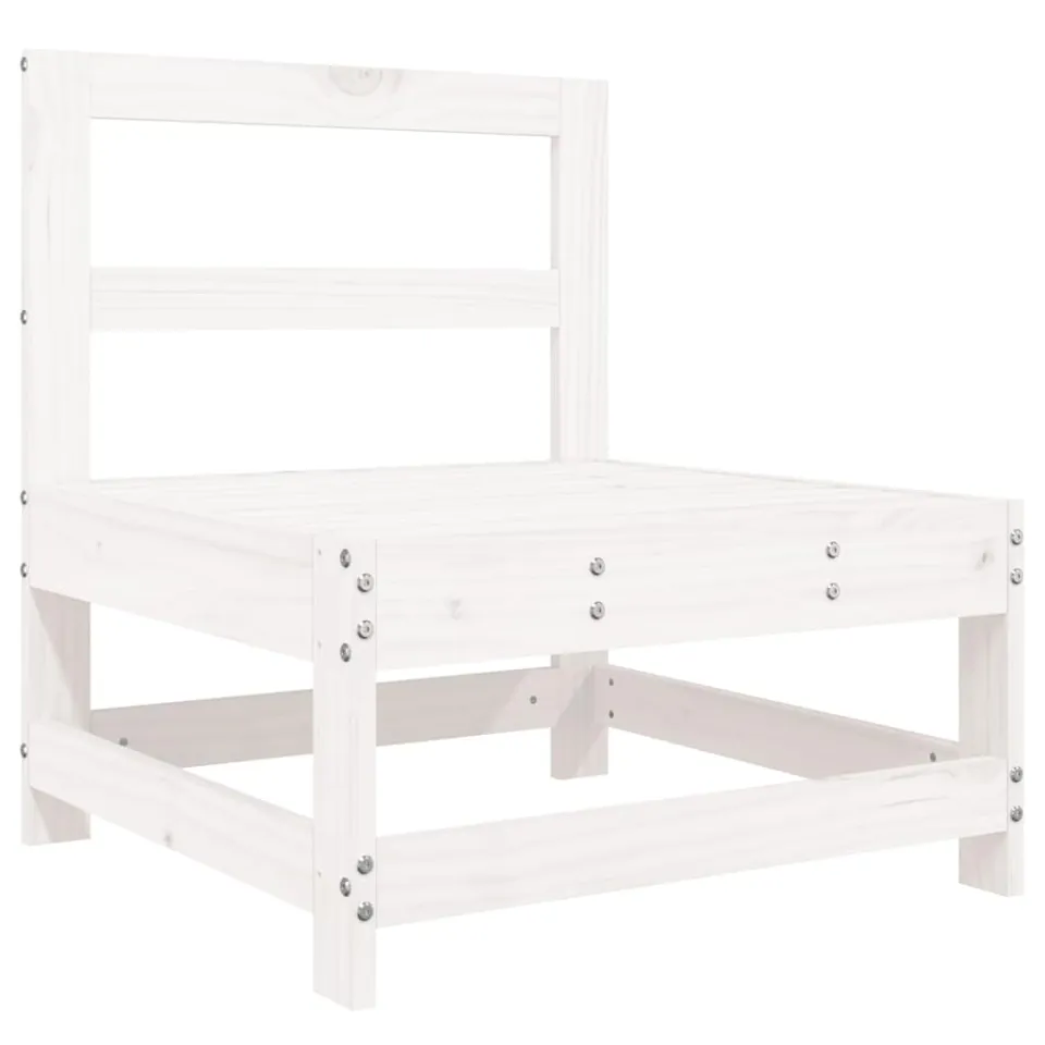vidaXL 7-delige Loungeset massief grenenhout wit, foto 4