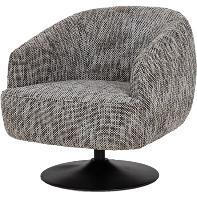 Tower Living Barga draaifauteuil ted - wit/grijs