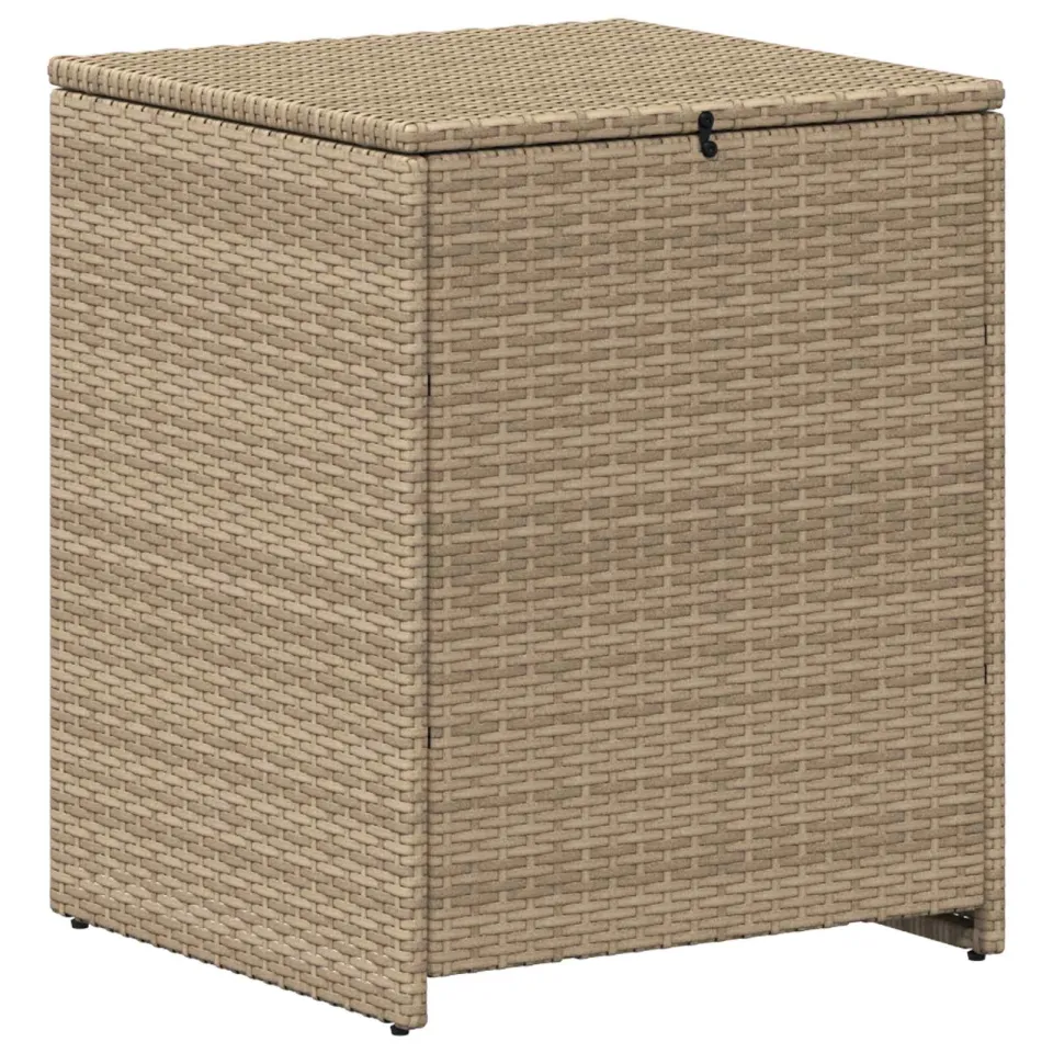 vidaXL Kussenbox 55 x 55 x 69 cm staal Beige