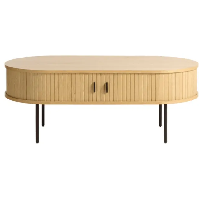 Meubelplaats Salontafel Nola Ovaal 120x60 cm - Naturel