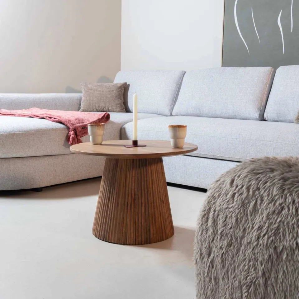 Giga Meubel Salontafel Salvador - Naturel Hout - 60x60x41cm, foto 2