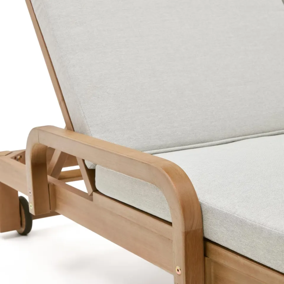 Kave Home Sonsaura 2-persoons ligbed eucalyptushout beige, foto 6