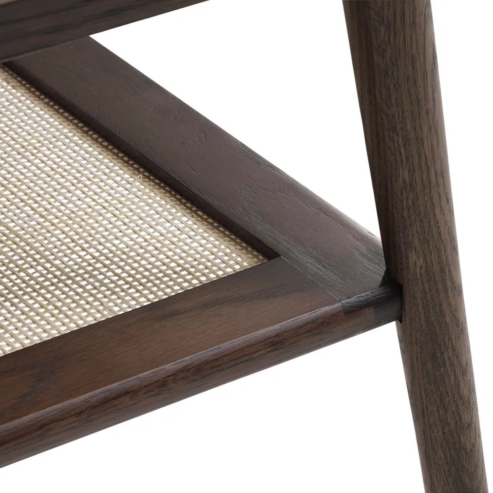 Olivine Boas houten salontafel gerookt eiken - 120 x 60 cm, foto 4