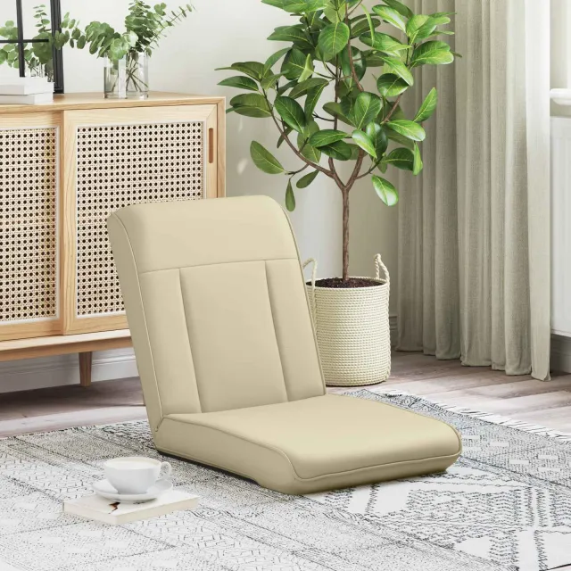 vidaXL Verstelbare vlo stoelen Crèmekleurig Kunstleer, foto 2