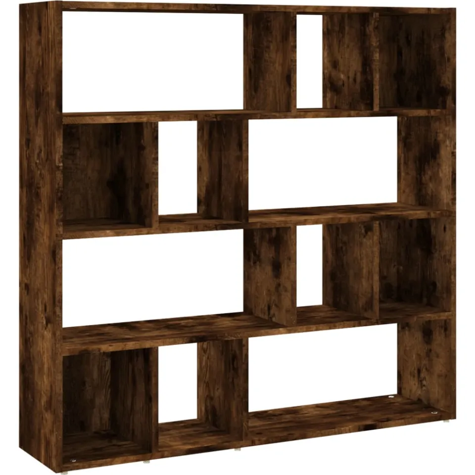 vidaXL Boekenkast/kamerscherm 105x24x102 cm gerookt eikenkleurig Bruin