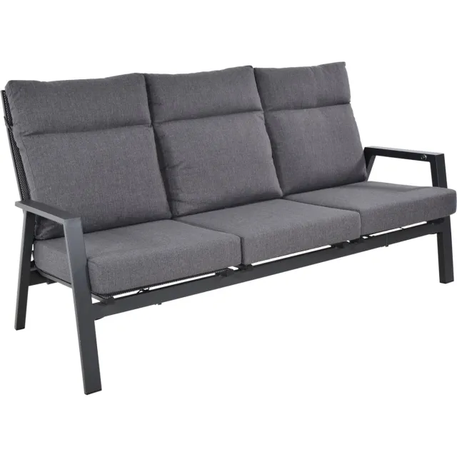 LES Loungebank Ohio 3-pers - grijs