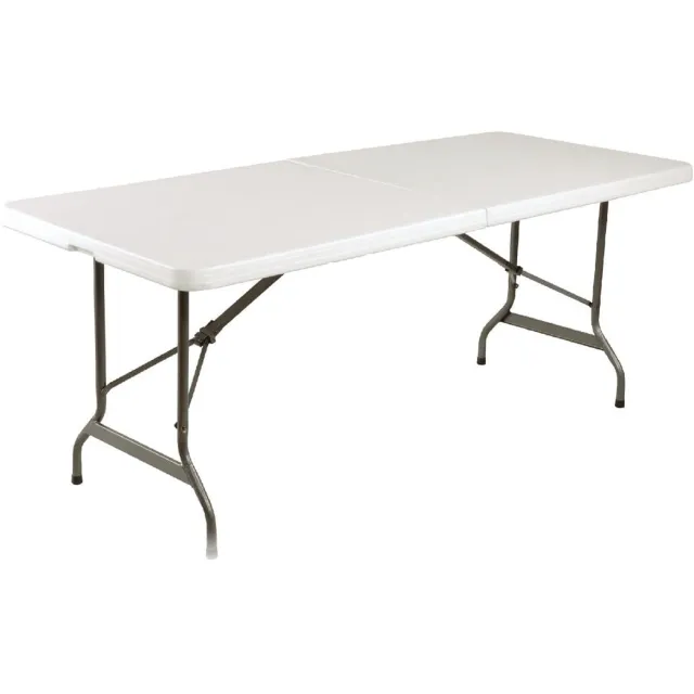 Bolero Rechthoekige middenvouwtafel 6ft wit