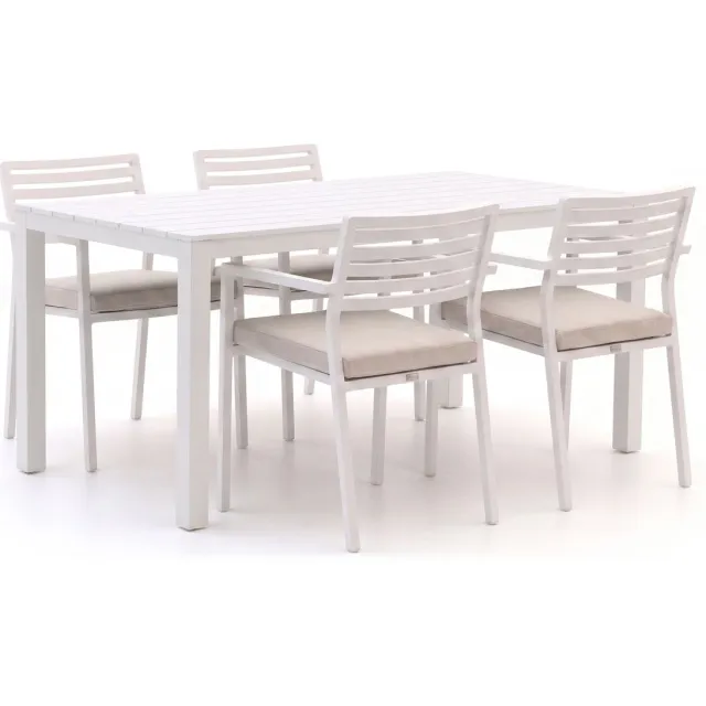 Bellagio tuinmeubelen Bellagio Rumo/Menzano 160cm dining tuinset 5-delig stapelbaar