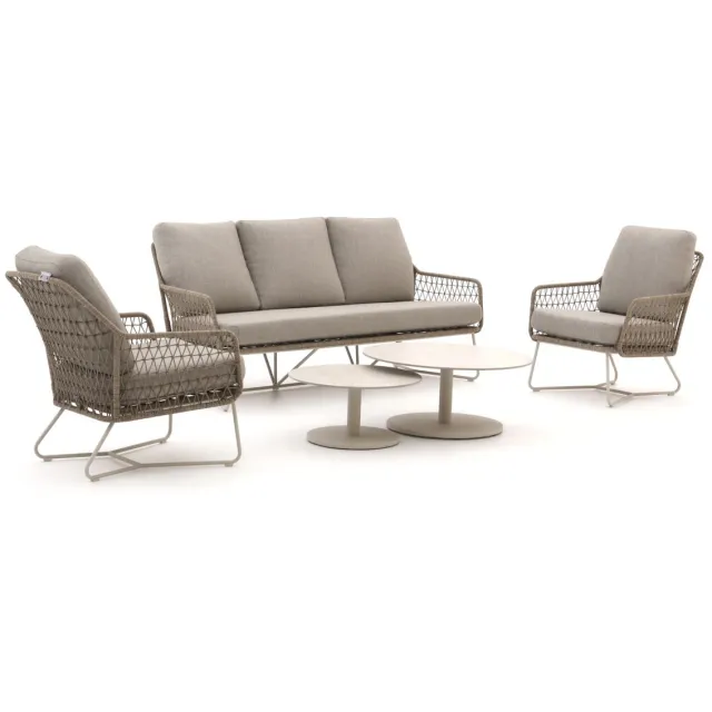 Intenso Furniture Intenso Trasimeno/Monticano stoel-bank loungeset 5-delig Taupe