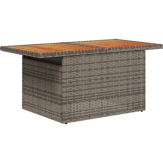 vidaXL Tuin Sofa Set 6 st Grijs Poly riet