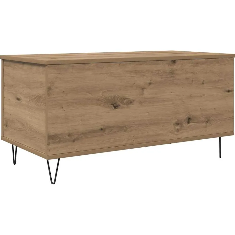vidaXL Salontafel artisanaal eikenkleurig 90 x 44.5 x 45 cm, foto 3