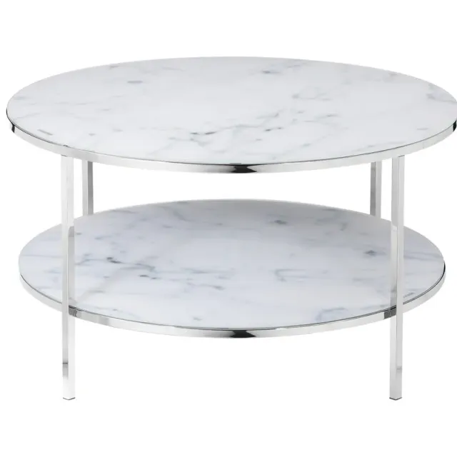 salontafel Emine wit chroom
