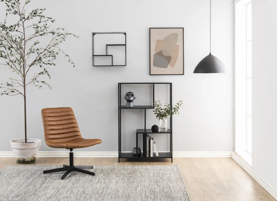 Lisomme Vic houten boekenkast zwart - 77 x 114 cm, foto 5