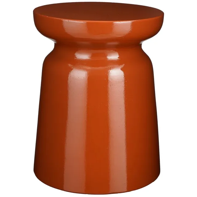 Mica Decorations Stage Bijzettafel - H45 x Ø35 cm - Cement - Oranje
