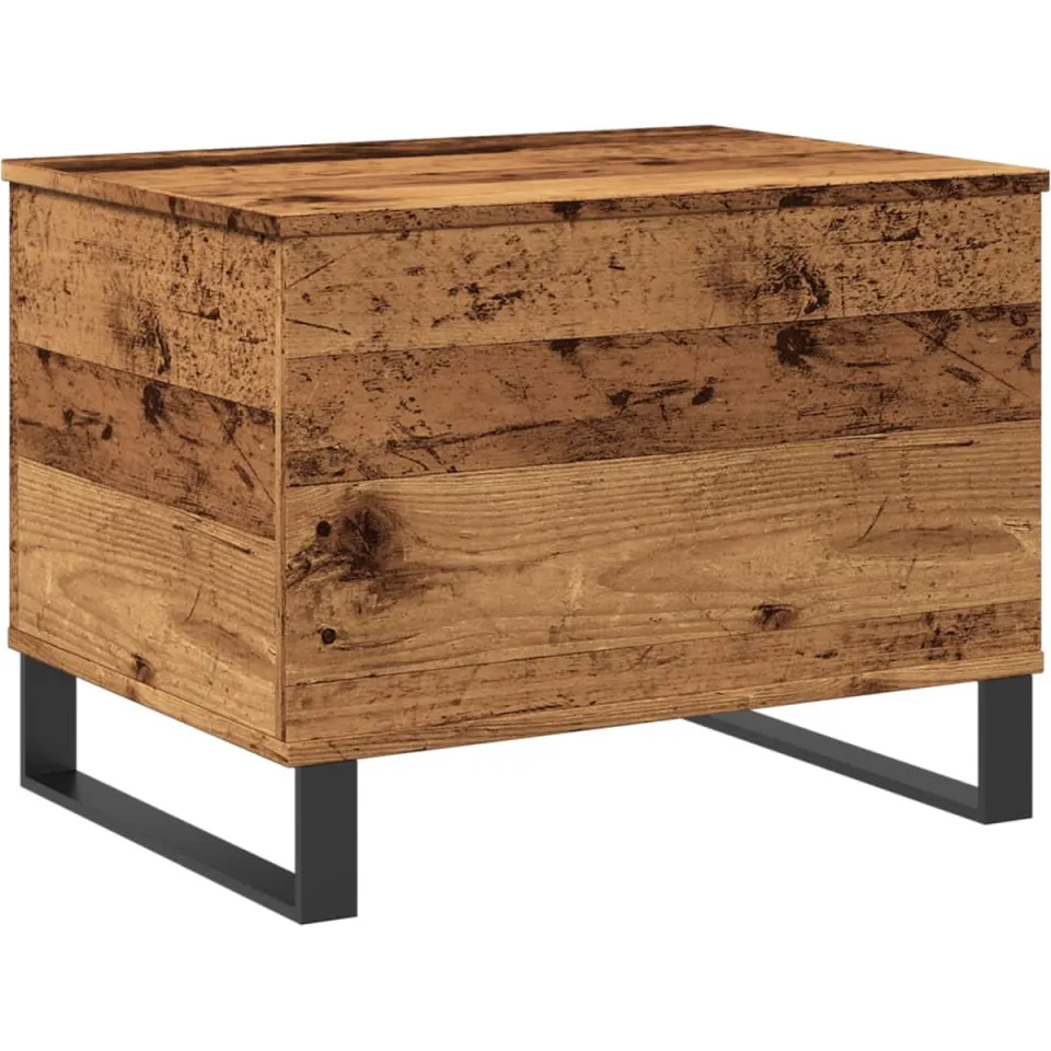 vidaXL Salontafel 60x44,5x45 cm bewerkt hout oud houtkleurig bruin, foto 3