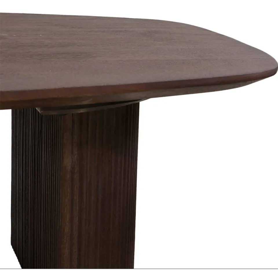 Giga Meubel Salontafel Feline - Deens Ovaal - Mangohout - 130cm, foto 5