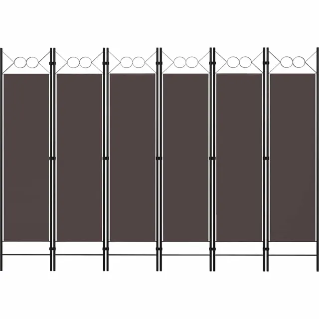 vidaXL Kamerscherm met 6 panelen 240x180 cm bruin, foto 2