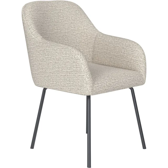 Housecraft Living Otis Eetkamerstoel Metaal Off-White - Beige