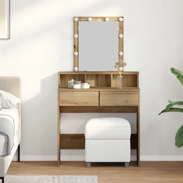 vidaXL Kaptafel artisanaal eikenkleurig 80 x 41 x 144,5 cm