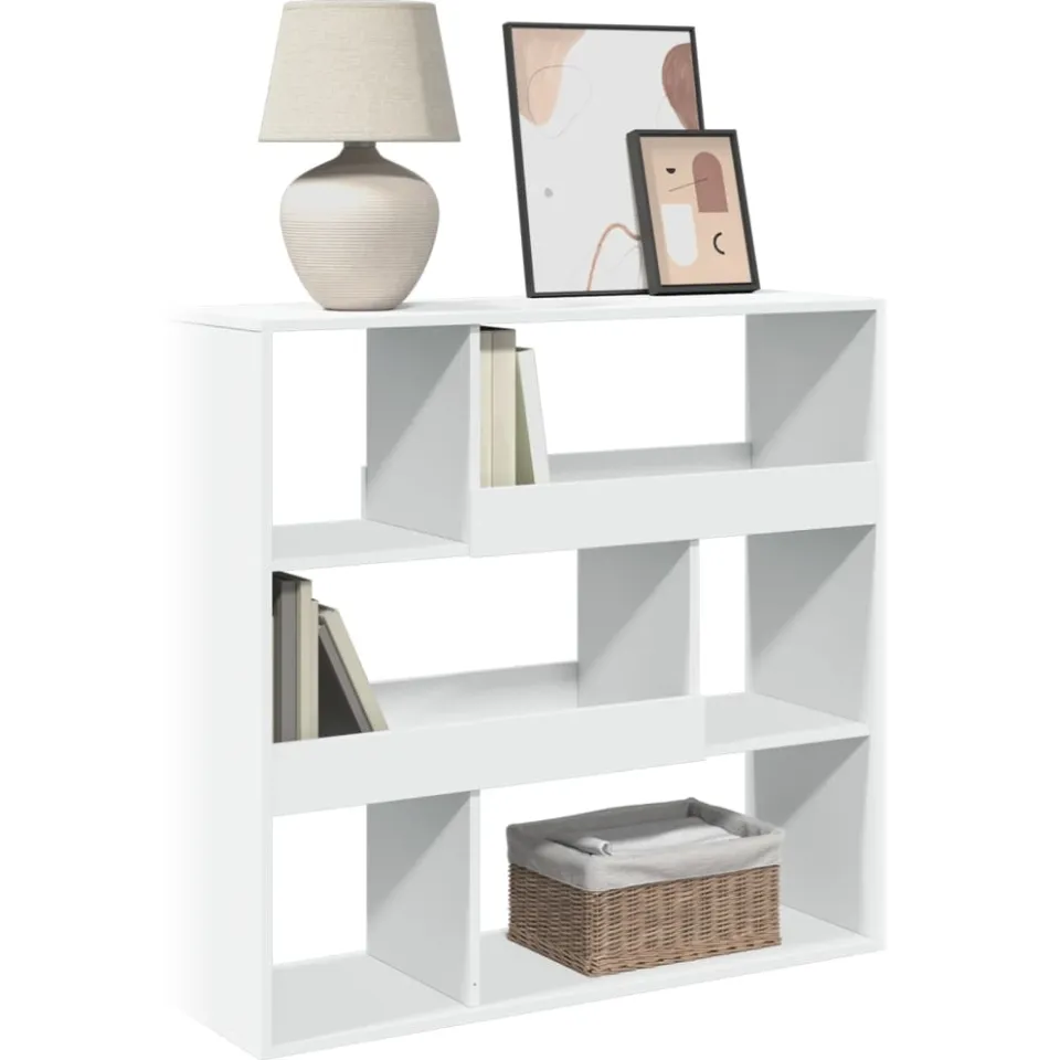 vidaXL Boekenkast/kamerscherm 100x33x94,5 cm wit