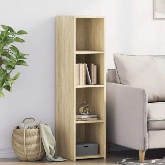 vidaXL Hoge kast 30x41x124 cm bewerkt hout sonoma eikenkleurig Bruin