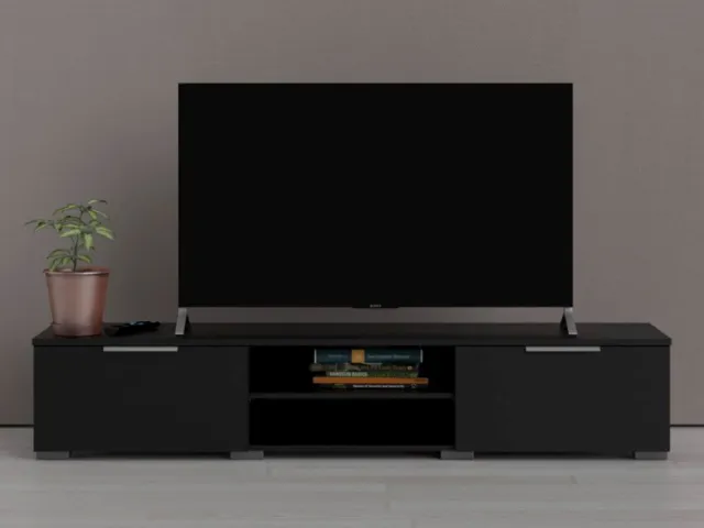 Mobistoxx Tv-meubel MATRIX 2 lades zwart