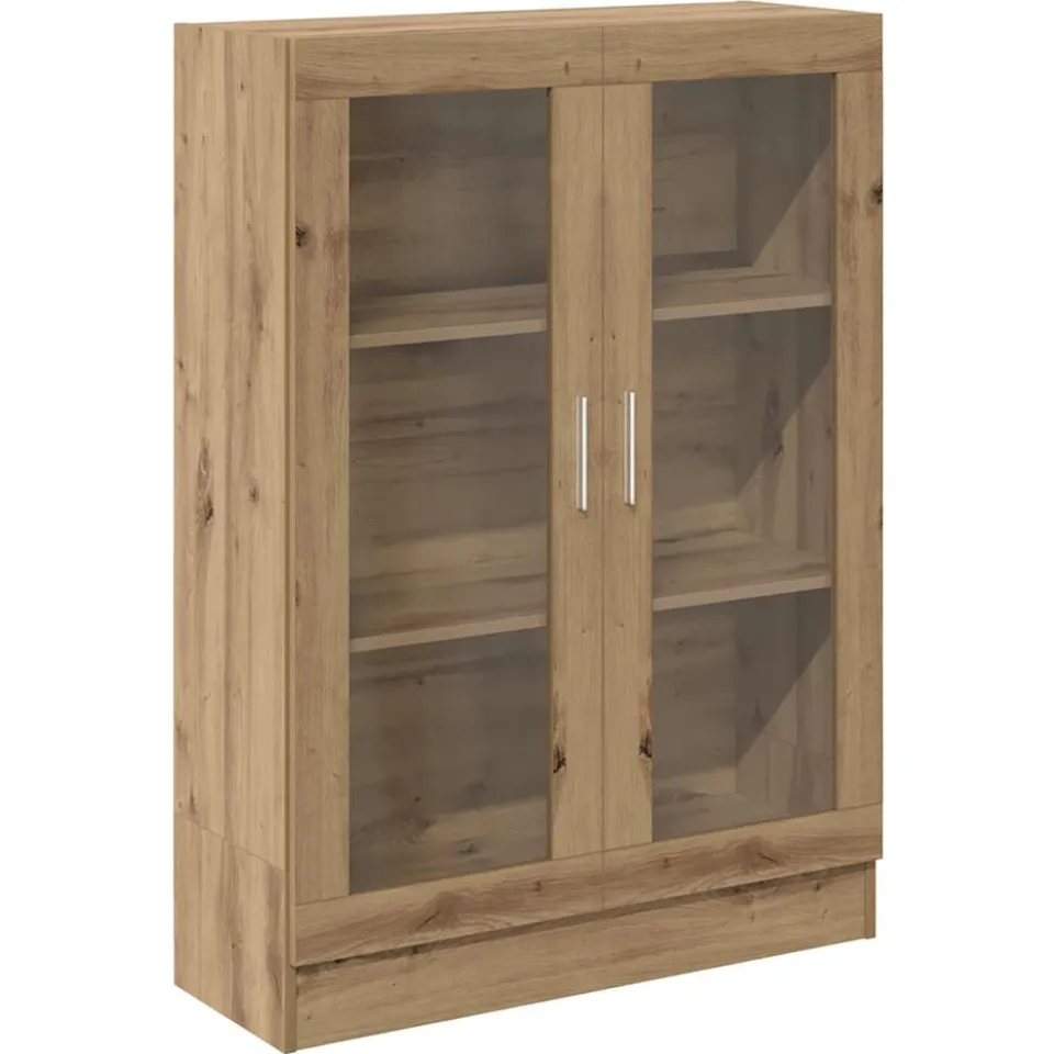vidaXL Boekenkast 82,5x30,5x115 cm bewerkt hout artisanaal eikenkleur Bruin