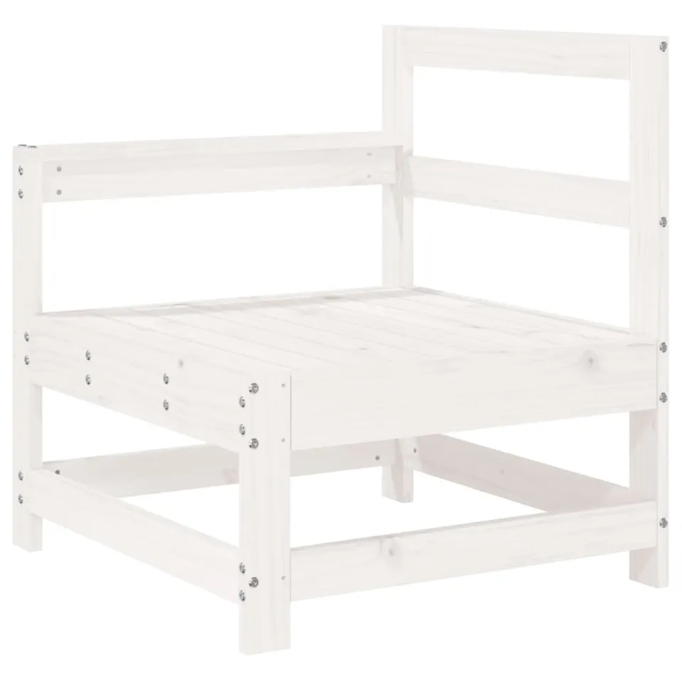 vidaXL 6-delige Loungeset massief grenenhout wit, foto 4