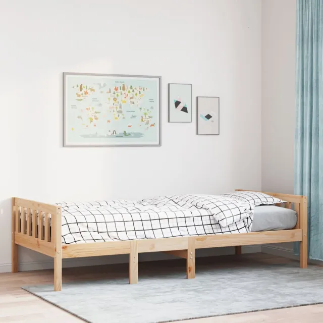 vidaXL Kinderbed zonder matras massief grenenhout 80x200 cm Bruin
