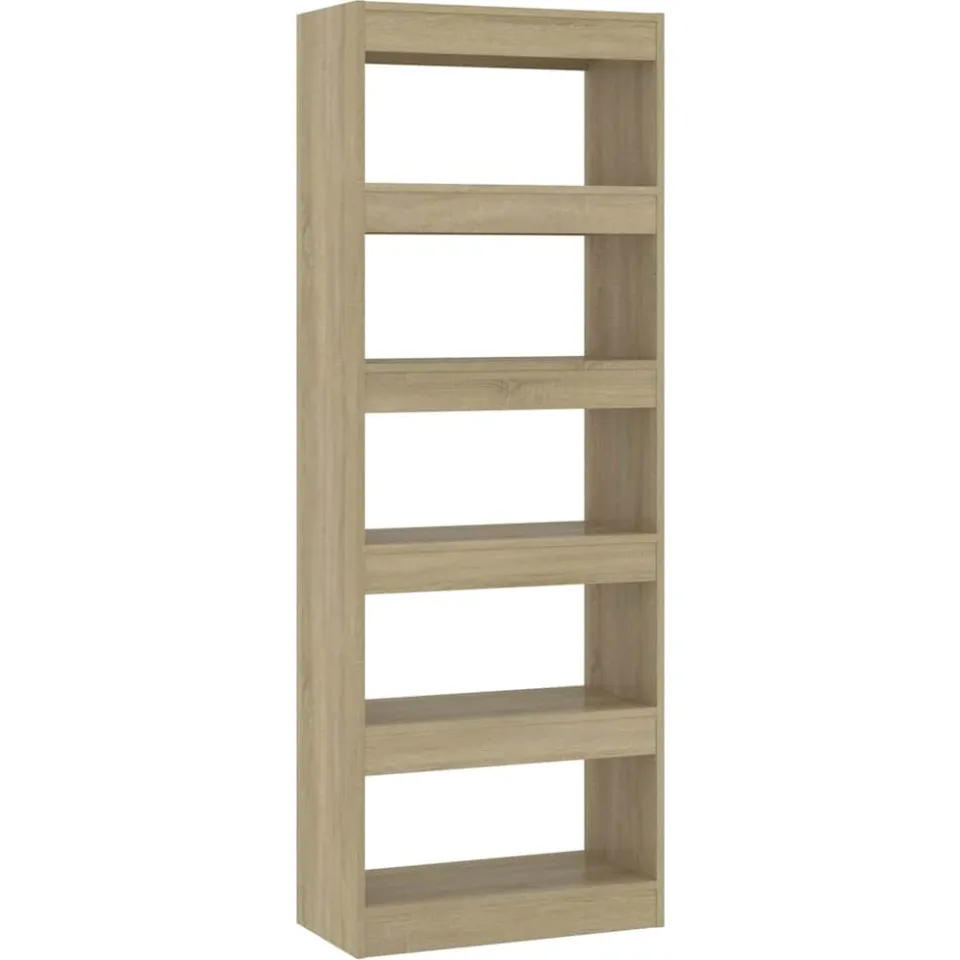 vidaXL Boekenkast/kamerscherm 60x30x166 cm bewerkt hout sonoma eiken Bruin