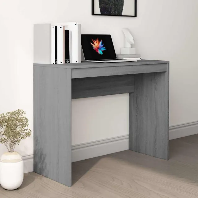 vidaXL Bureau 90x40x72 cm bewerkt hout grijs sonoma eikenkleurig, foto 2
