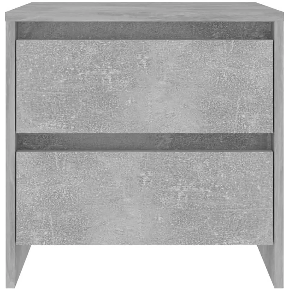 vidaXL Nachtkastje 45x34,5x44,5 cm bewerkt hout betongrijs grijs, foto 4